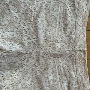 Loft. Lace overlay cream colored shorts. 4"inseam size 14.